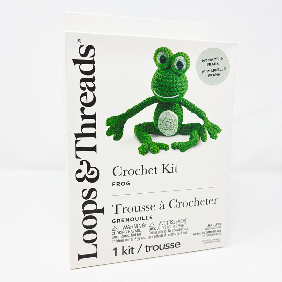 Loops & Threads Crochet Kit - Frog