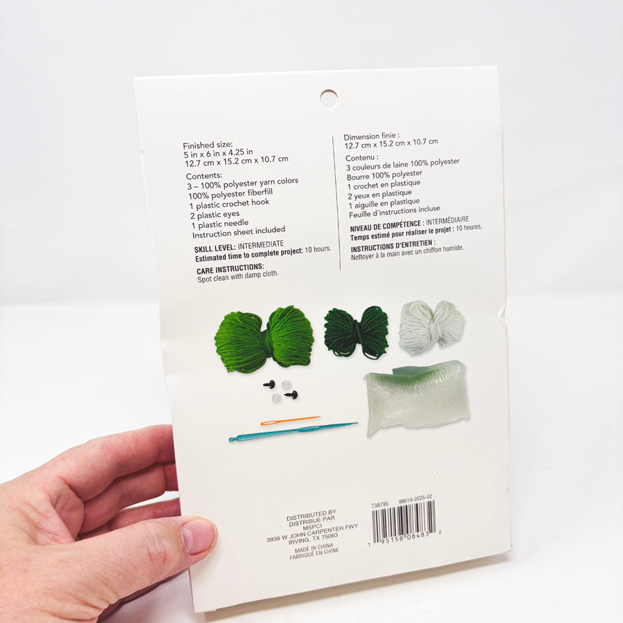 Loops & Threads Crochet Kit - Frog