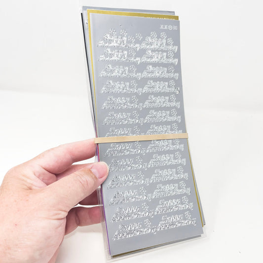 Tall Foil Sticker Bundle