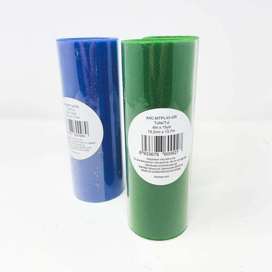 Tulle Glitter Ribbon - 8 yd Rolls