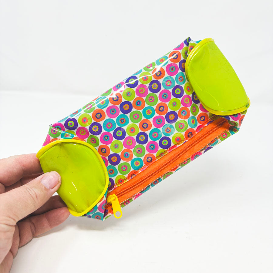 Bright Round Pencil Bag with Zipper