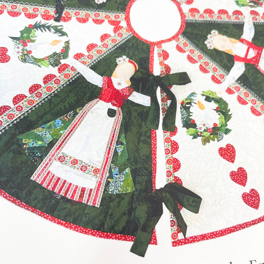 God Jul Tree Skirt Kit by Collage Quilter