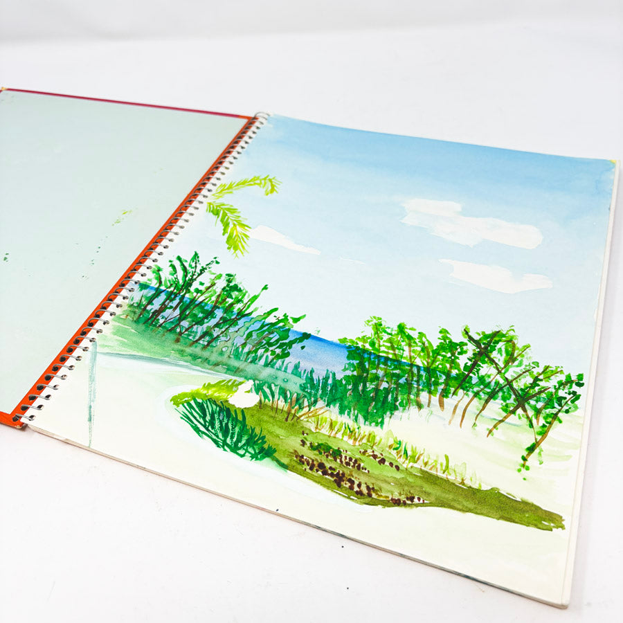 Holbein Multimedia Book - 10-5/8" x 8-5/9", Red