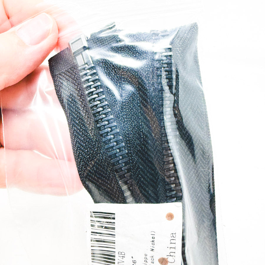 Leekayer #8 26 Inch Heavy Duty Zipper - Black