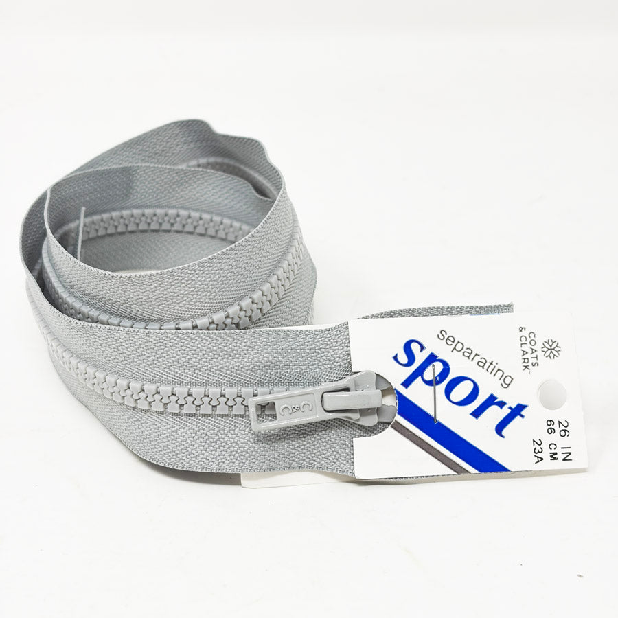 Coats Sport Separating Zipper 26" - Gray