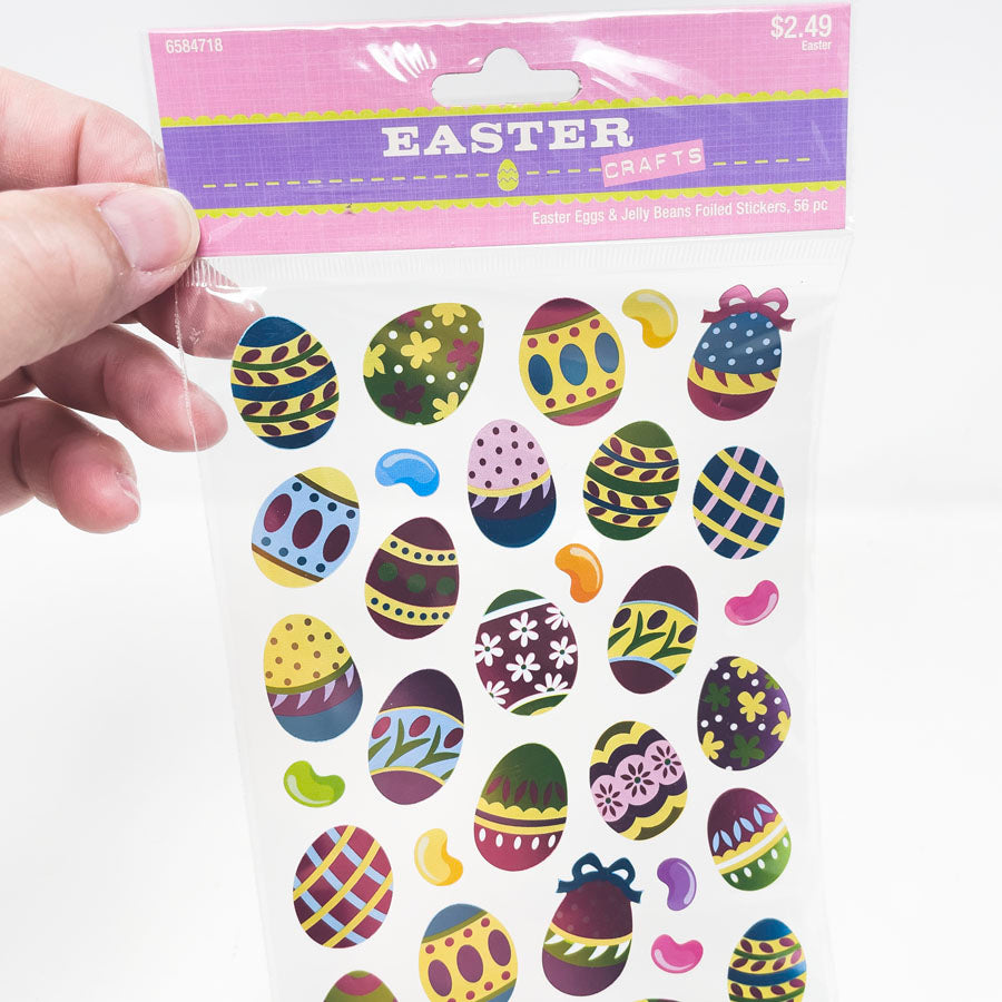 Clear Easter Egg Sticker Sheet