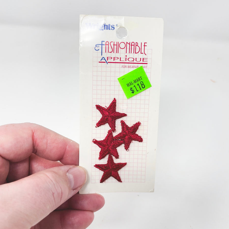 Wrights Four Red Star Patches Pack