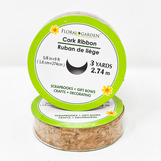 Floral Garden Cork Ribbon Spool (1)
