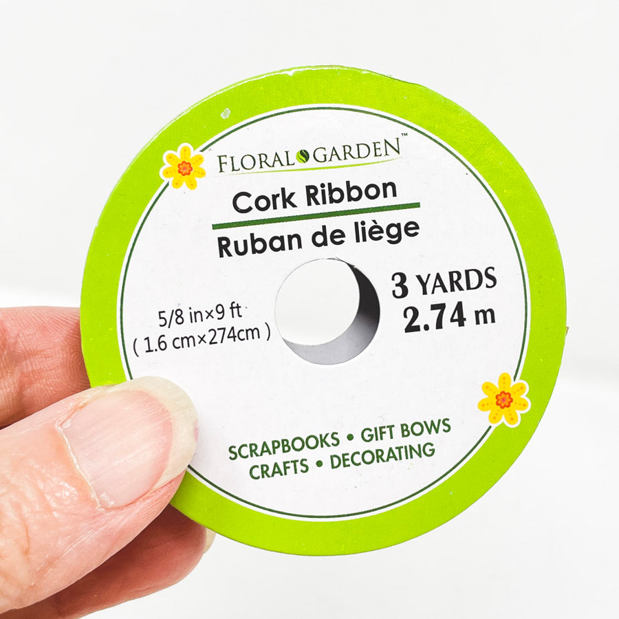 Floral Garden Cork Ribbon Spool (1)
