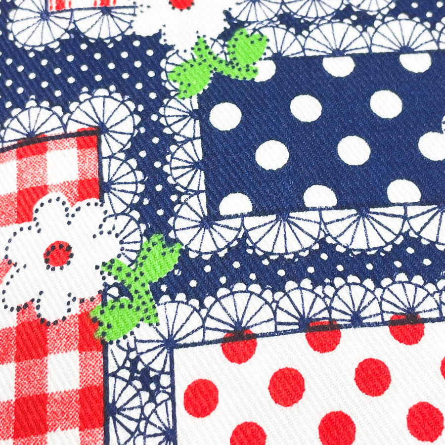 1 Yd x 44" Floral Picnic Canvas Fabric