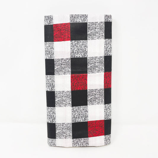 1.5 Yds x 58" Checkered Polished Cotton Fabric