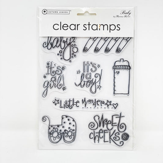 Autumn Leaves "Baby" Stamp Set