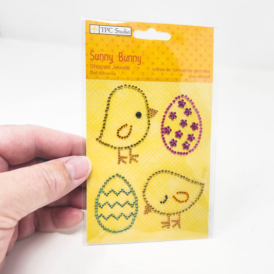 Sunny Bunny Shaped Jewels Stickers