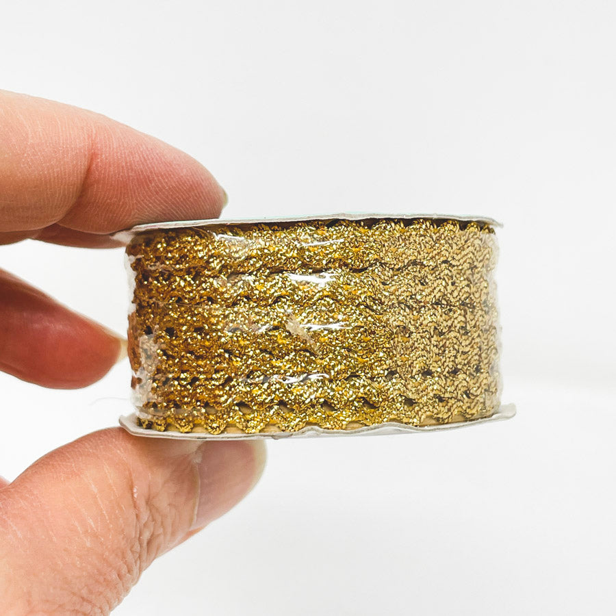 Gold Rick Rack Spool of BHG Trim