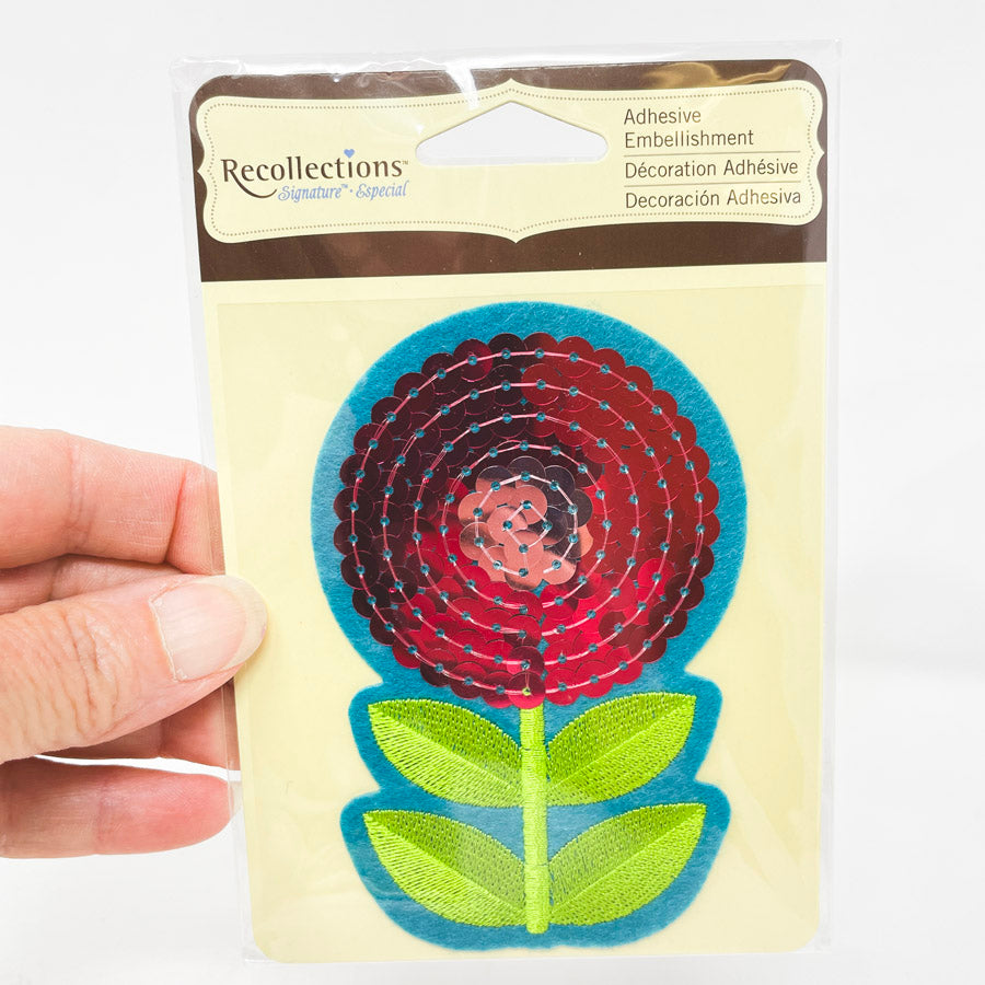 Recollections Flower Sequin Adhesive Embellishment (1)