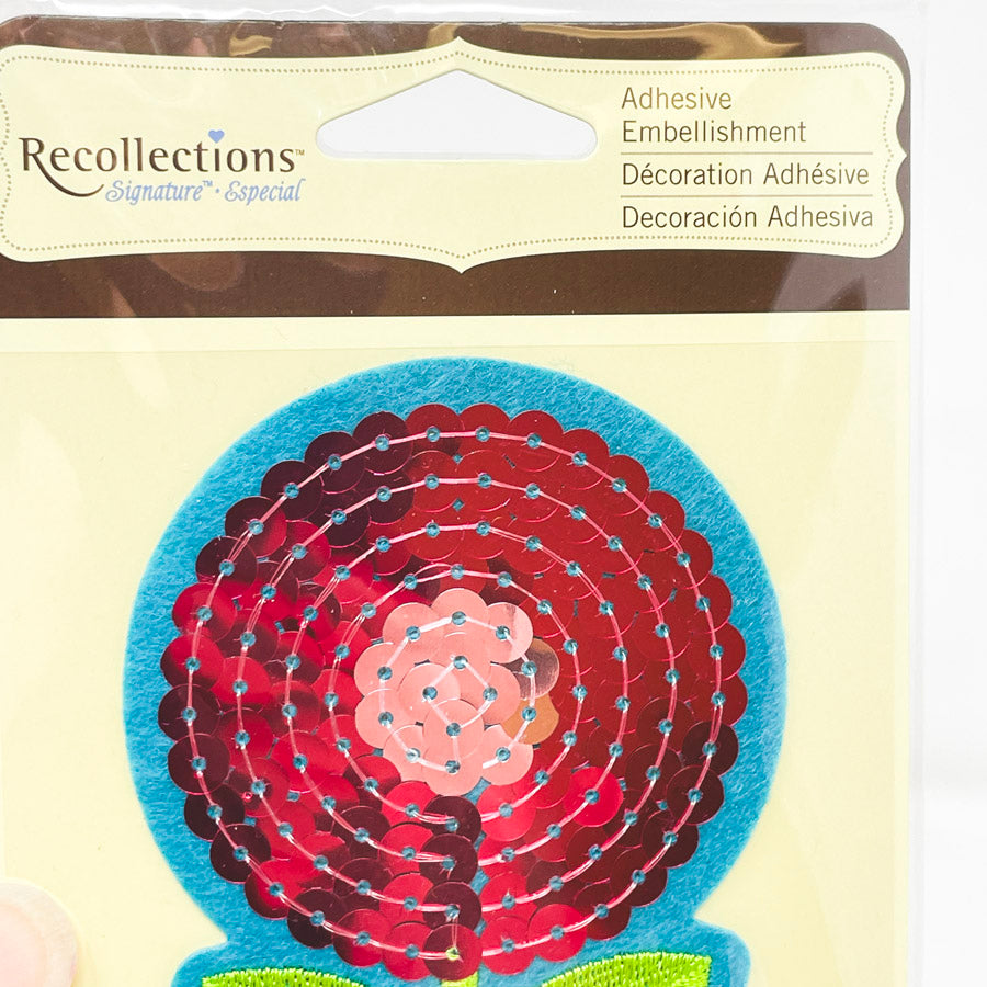 Recollections Flower Sequin Adhesive Embellishment (1)