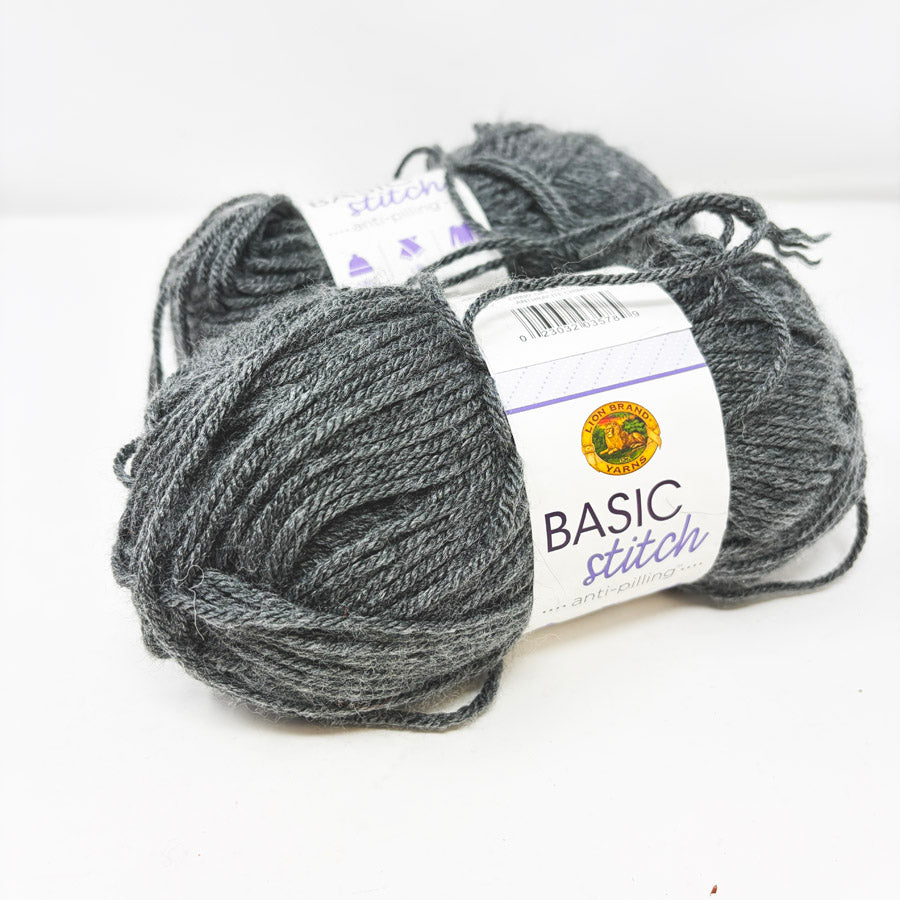 Lion Brand Basic Stitch Anti-Pilling Yarn - Charcoal Heather (1)