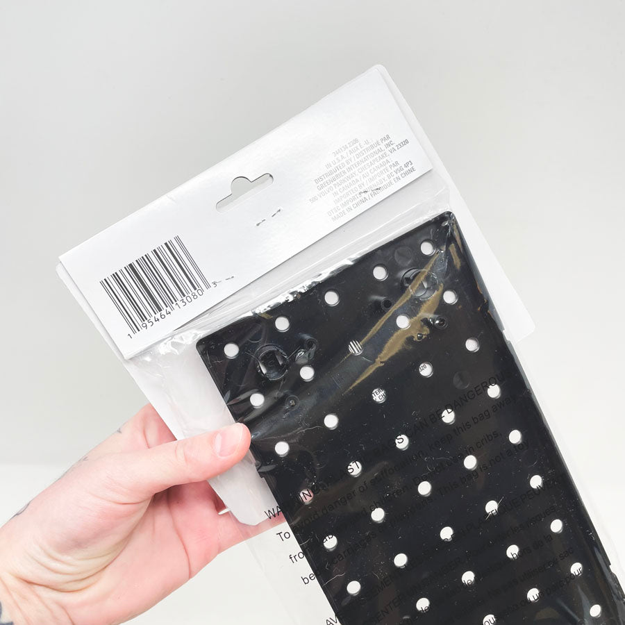 Jot Black Plastic Pegboard