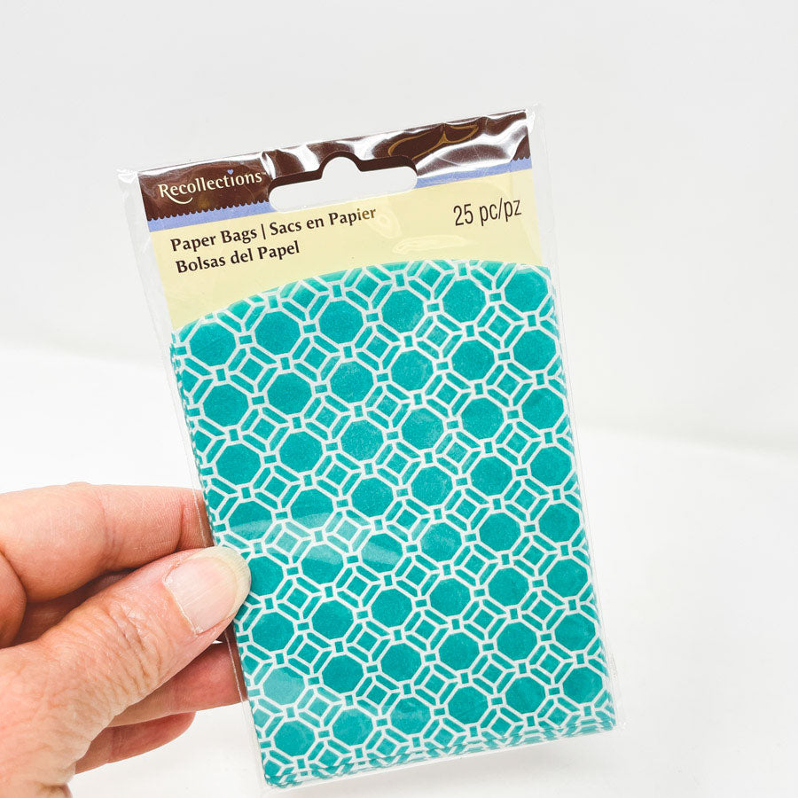 Recollections Small Patterned Paper Treat Bags (1)