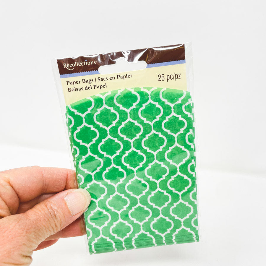 Recollections Small Patterned Paper Treat Bags (1)