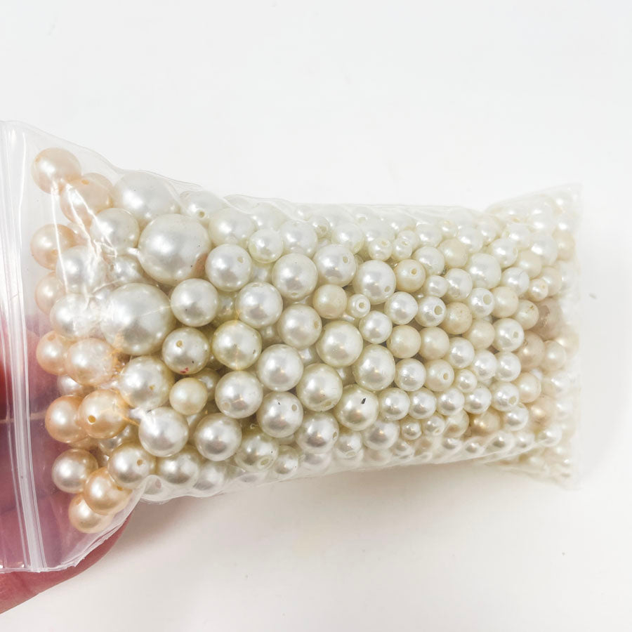 Medium Bag of Faux Pearl Beads