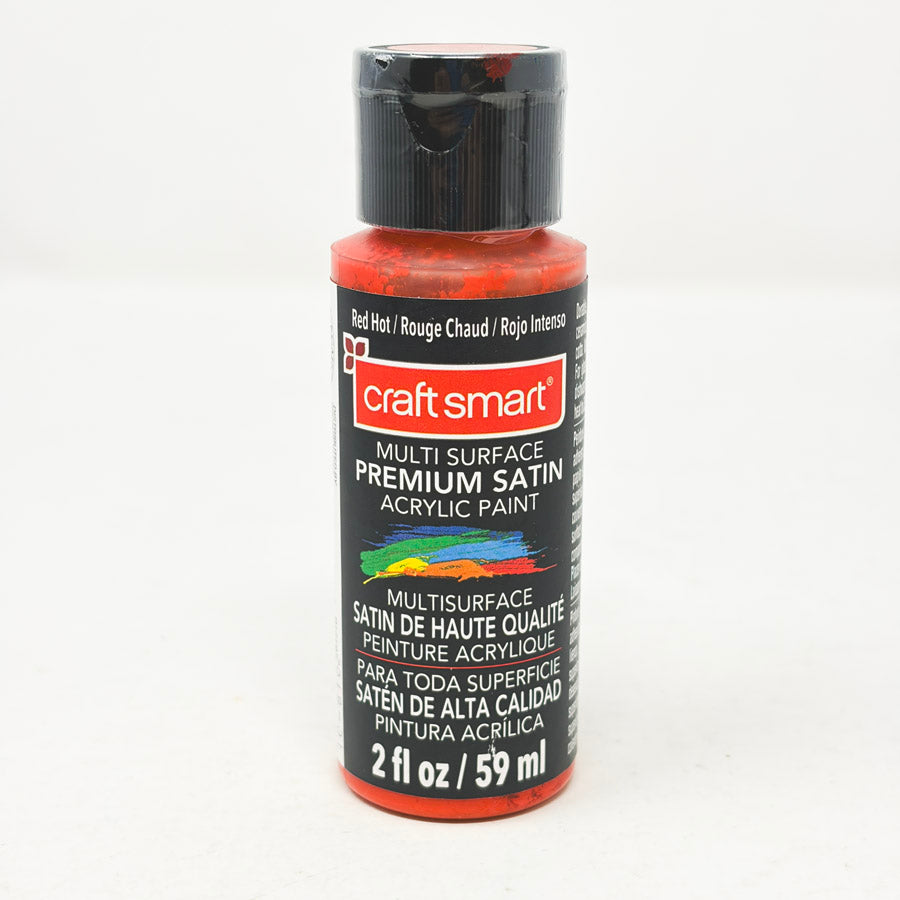 Craftsmart Multi Surface Premuim Satin Red Hot Paint