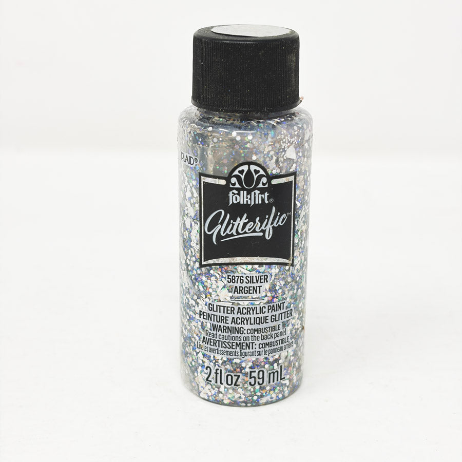 Folk Art Glitterific Silver