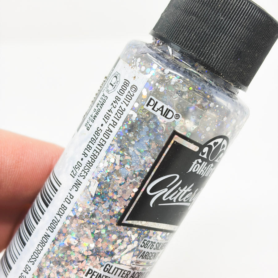 Folk Art Glitterific Silver