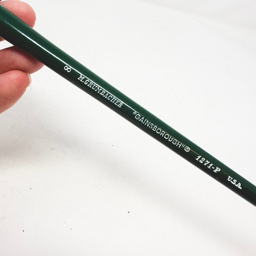 M Grumbacher Flat Long Handle Size 8