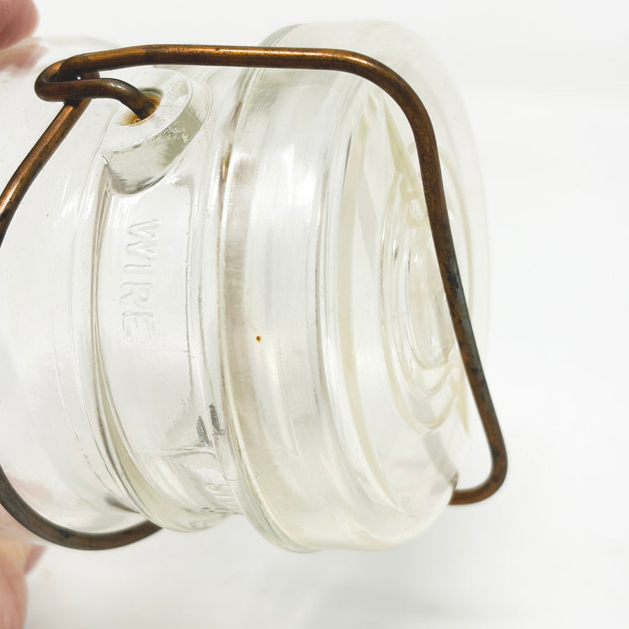Small Bristol Farm Canning Jar with Wire Bail - Plastic Lid