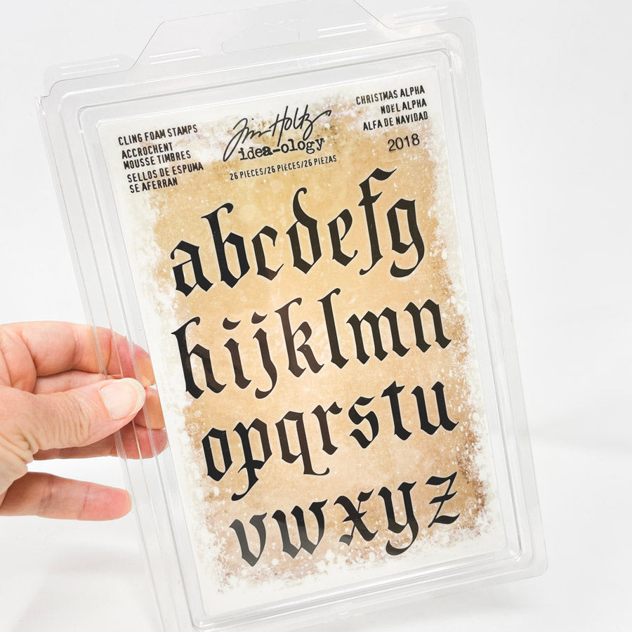 Tim Holtz Christmas Lowercase Alpha Idea-Ology Cling Foam Stamps
