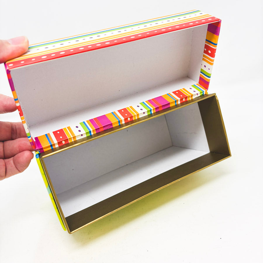 Bright Hinged Lid Storage Box