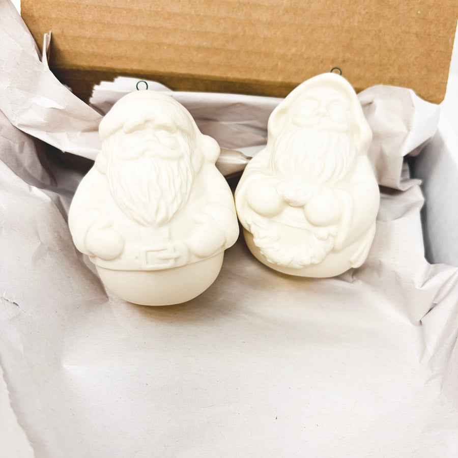 Set of Ceramic Bisque Ornaments to Paint