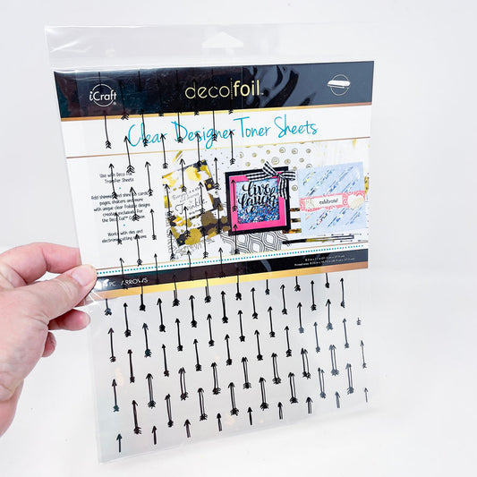 iCraft Deco Foil Clear Designer Toner Sheets - Arrows