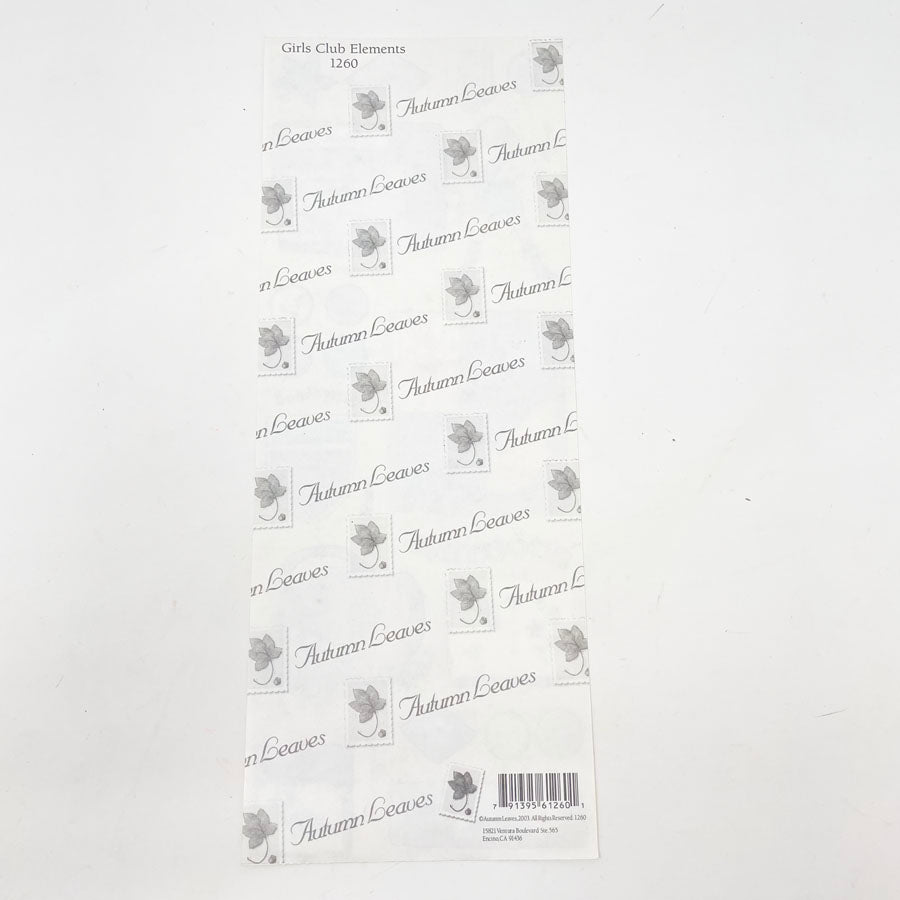 Autumn Leaves Girls Club Elements 1260 Stickers