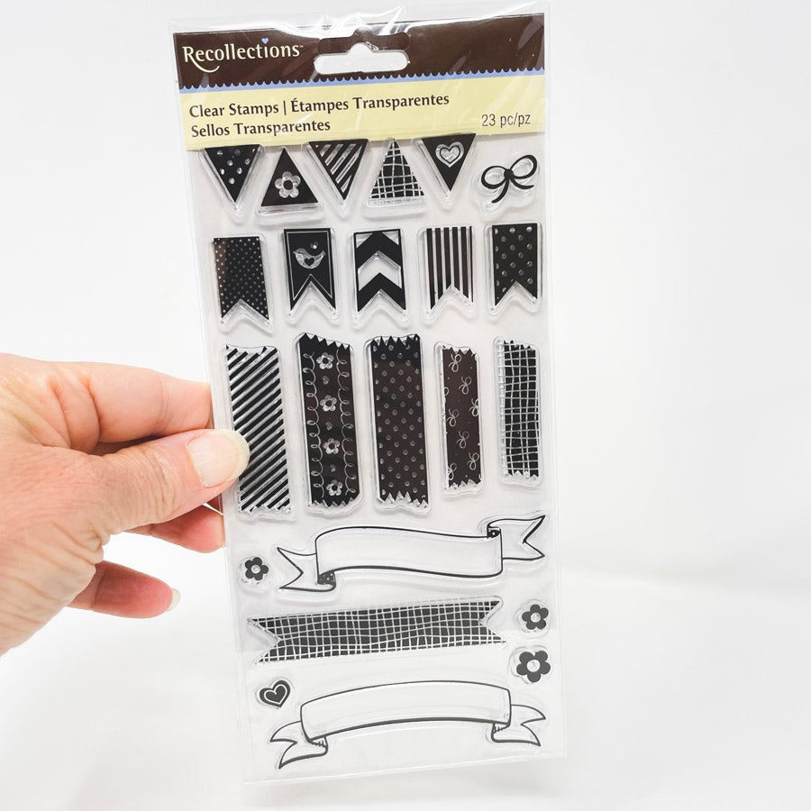 Recollections Clear Stamps - Banners