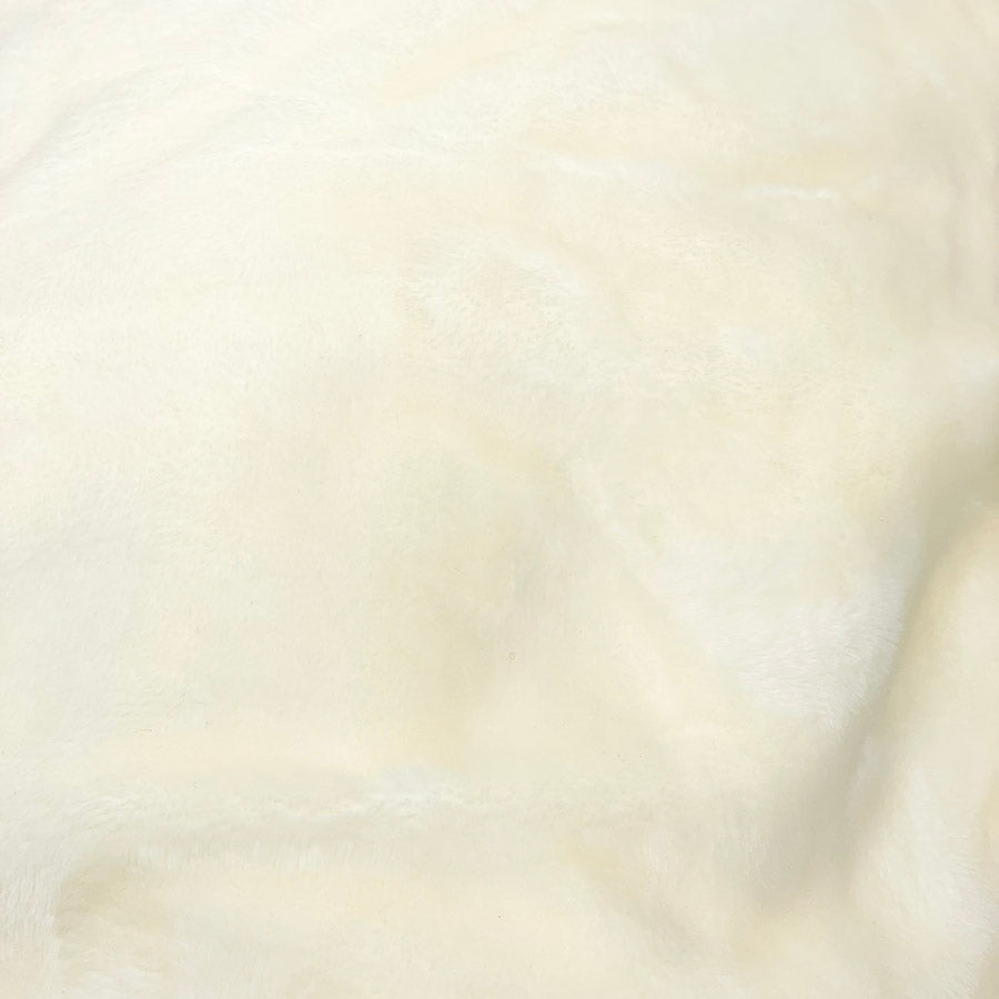 2.75 Yds x 60" Cream Velour Fabric