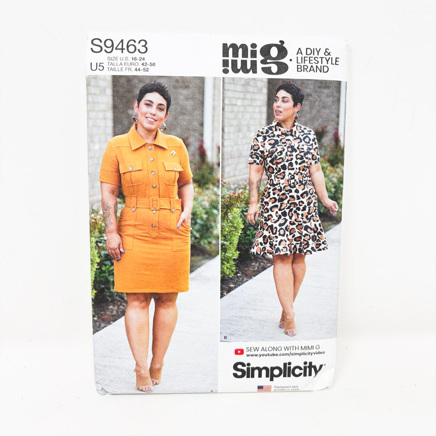 2022 Simplicity Sewing Pattern – Dress S9463 - Size 16-24