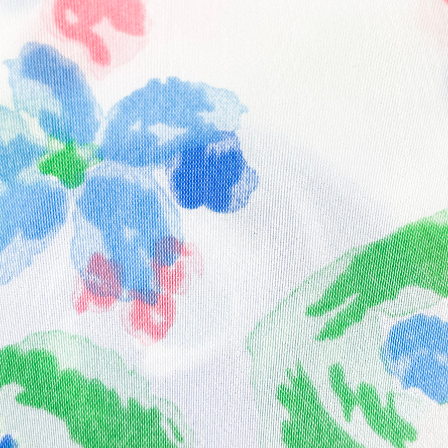 3.25 Yds x 42" Spring Floral Lightweight Crepe Fabric