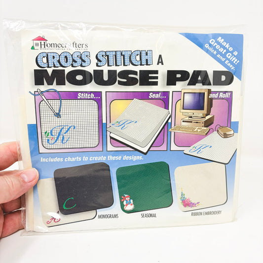 Vintage Cross Stitch Mouse Pad