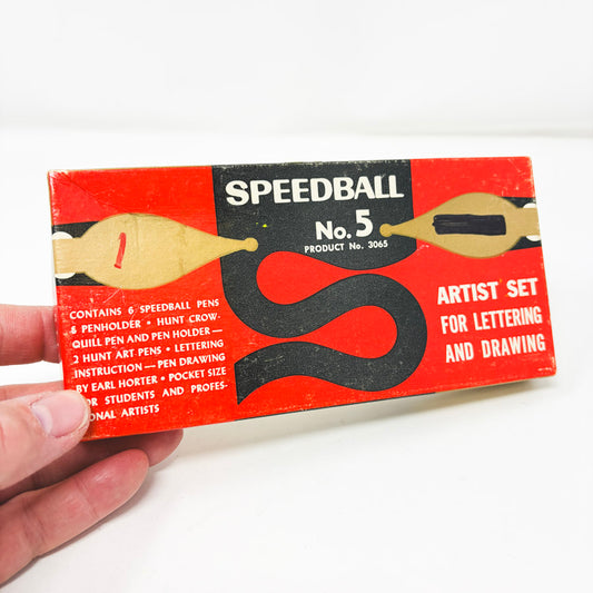 Vintage Speedball No. 5 Pen Set