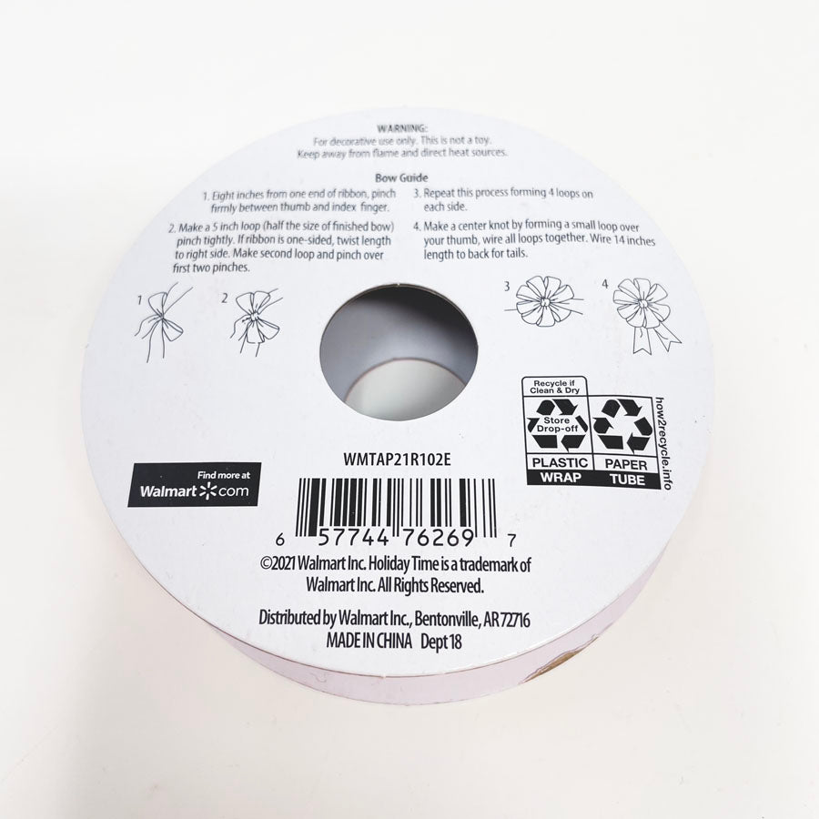 Holiday Time Snowflake Tiny Dots Red 5/8in Ribbon