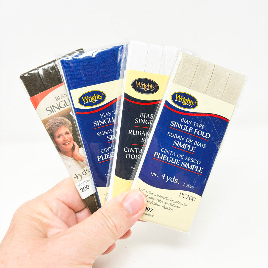 Wrights Single Fold Bias Tape - 4 yd Pack