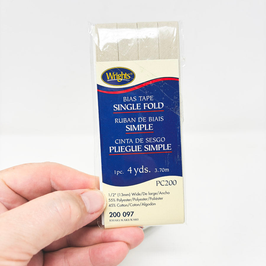 Wrights Single Fold Bias Tape - 4 yd Pack