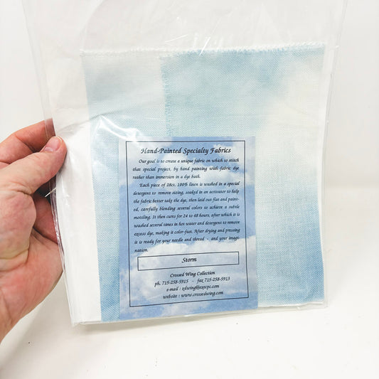 28 ct. Crossed Wing "Storm" Linen Needlework Fabric - 8" x 11"