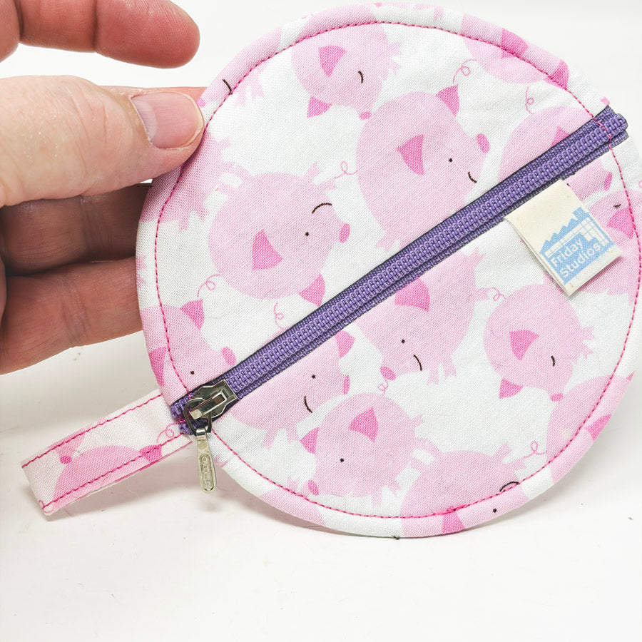 Small Piggy Zip Pouch