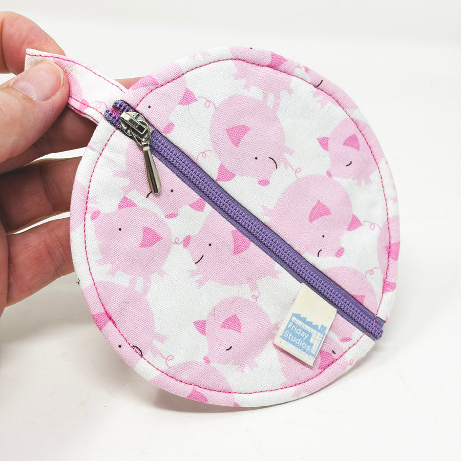 Small Piggy Zip Pouch