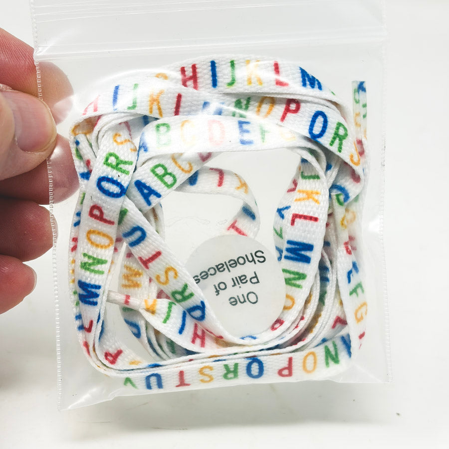 Rainbow Alphabet Shoe Strings