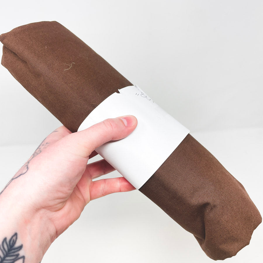 1 yd Brown Solid Potting Fabric