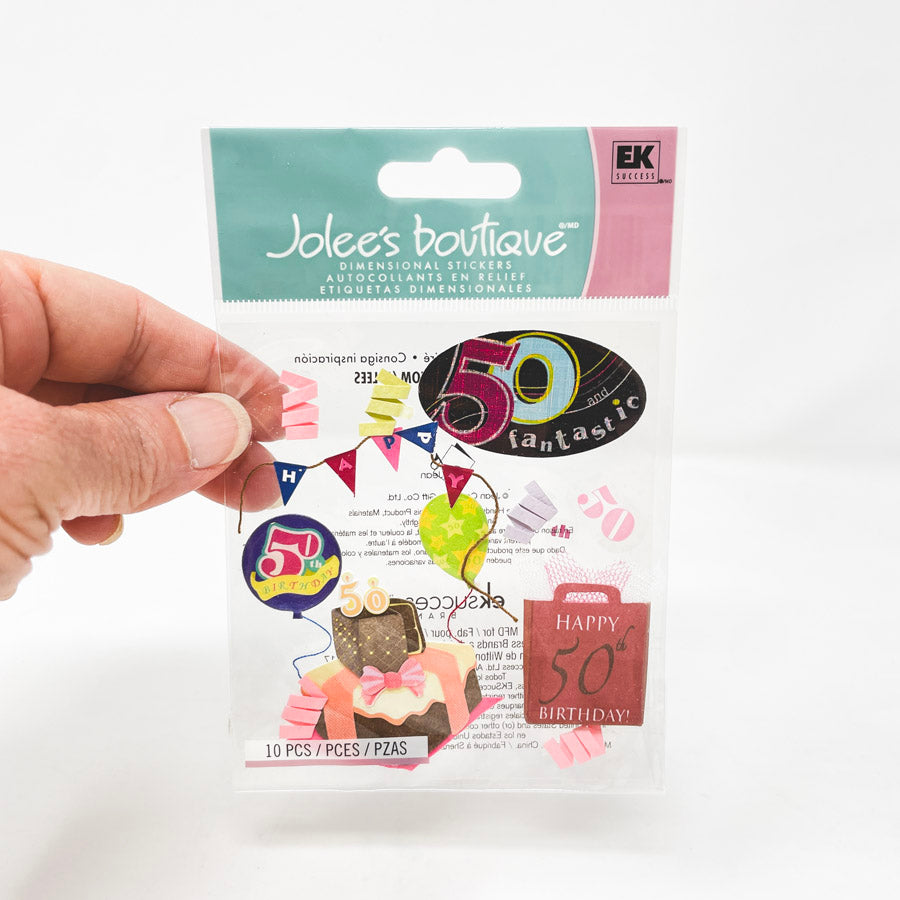 Jolee's Boutique 50th Birthday Stickers
